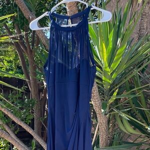 David's Bridal Bridesmaid Dress - Blue (Marine)